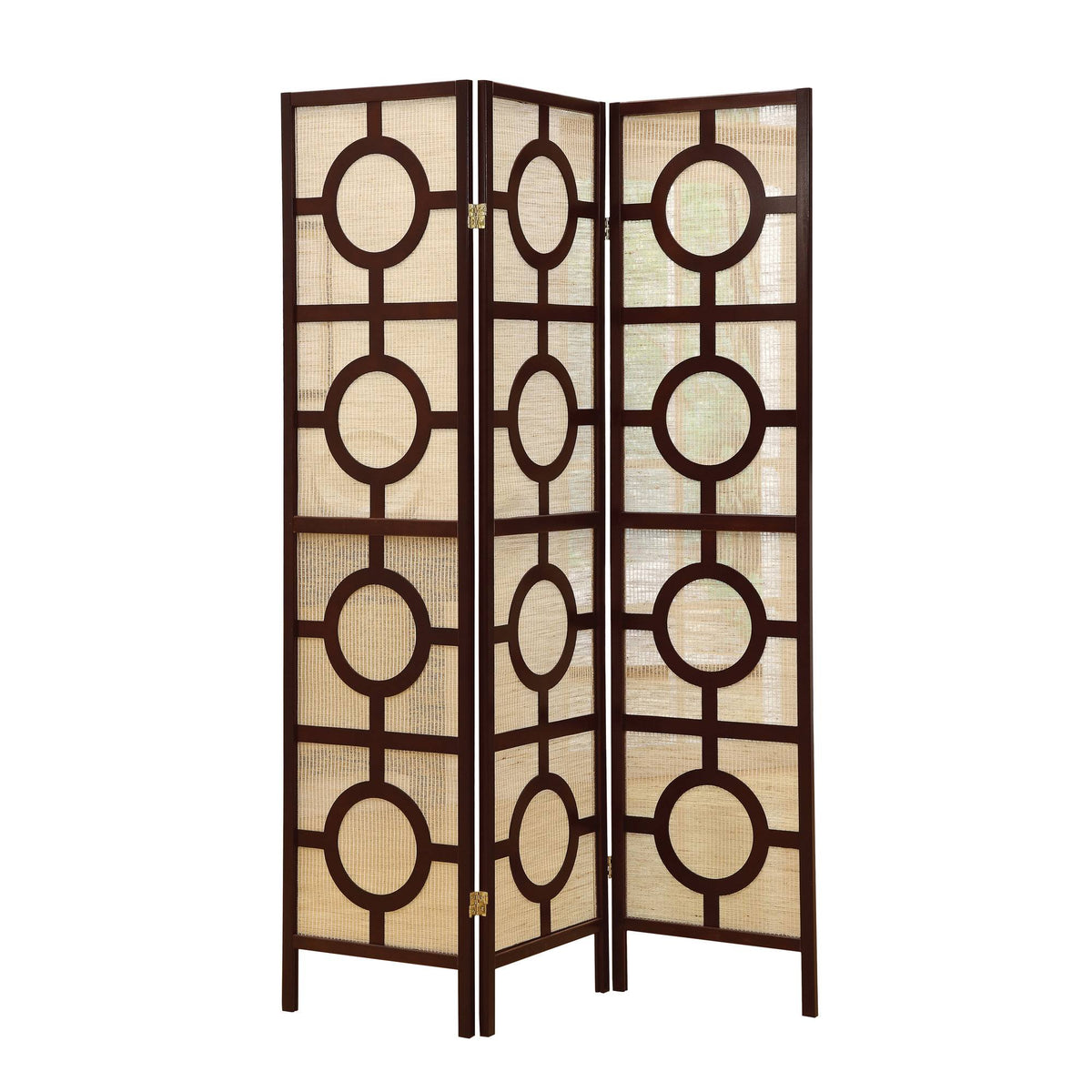 3 Panel Folding Screen Cappuccino R8542