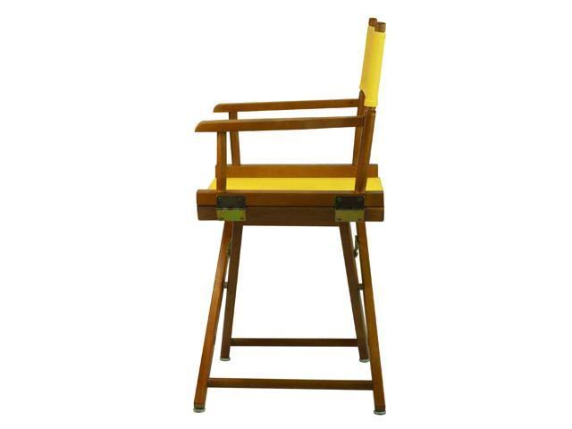 Honey Oak Frame Gold Canvas Director's Chair Y3350