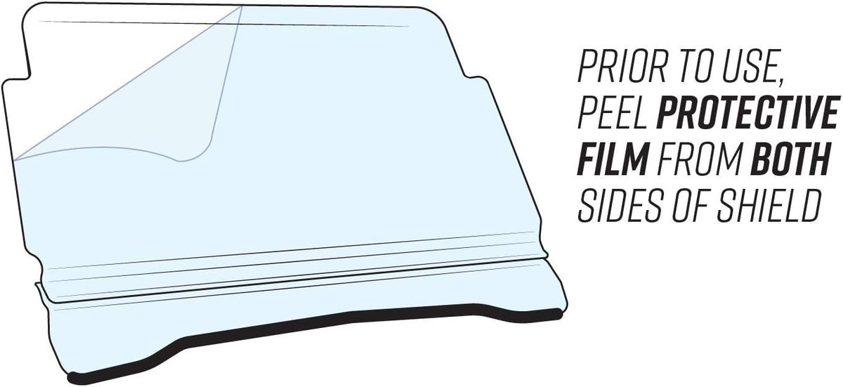 Heavy Duty Scratch Resistant Flip Windshield K219685