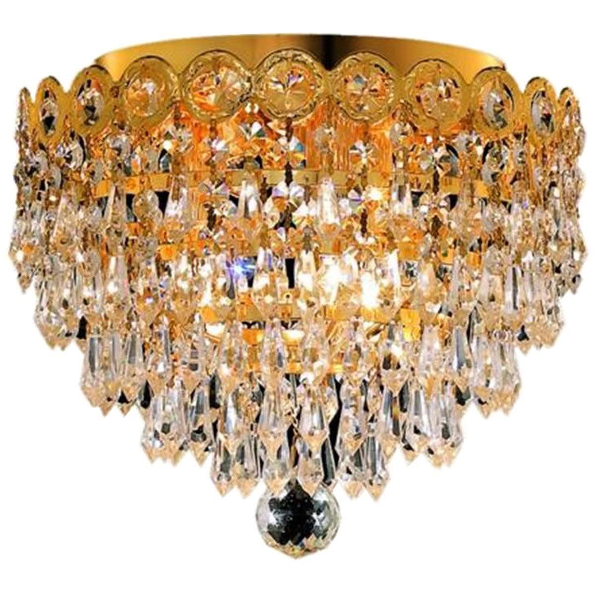 3-Light Crystal Flush Mount Z786146