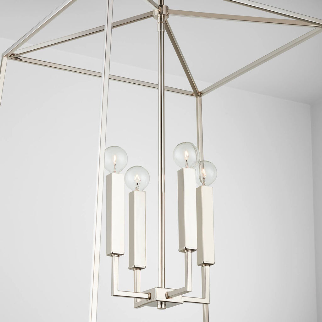 Polished Nickel 4 Light Foyer S4151