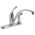 Chrome Single Handle Kitchen Faucet with Integral Spray I817