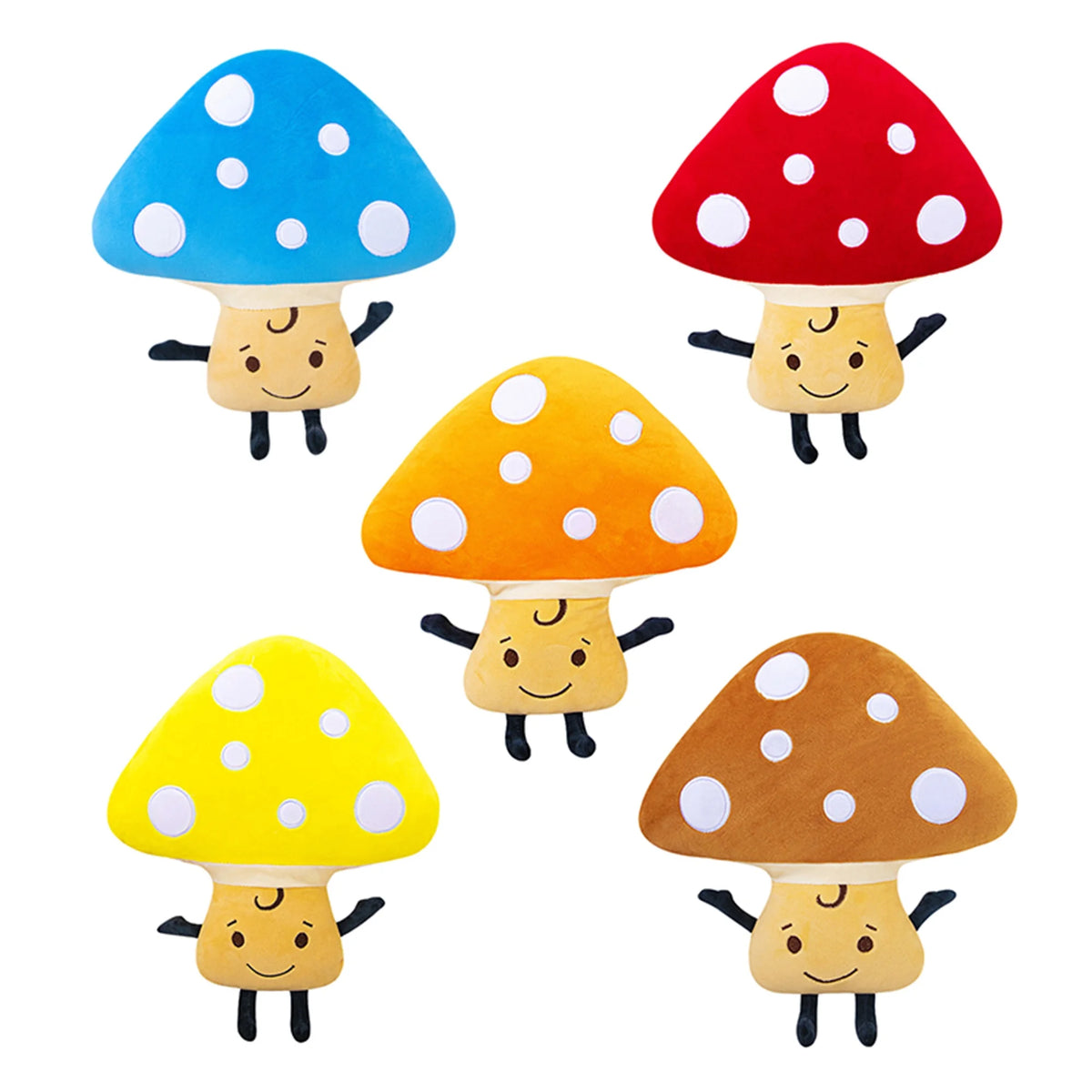 Plush Mushroom Throw Pillow Stuffed Dolls Toys B31141