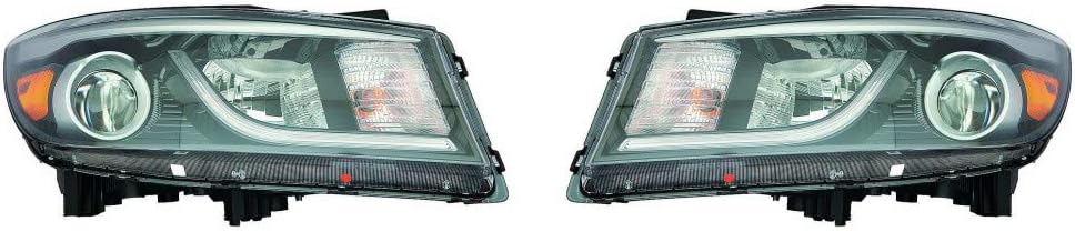 Kia Forte5 Headlight Assembly 2015 2018 Pair Halogen K519