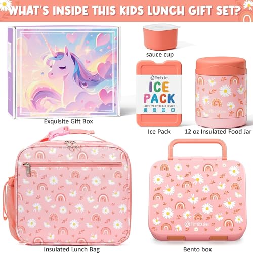 Bento Lunch Box with Thermos, 32OZ Snack Container, Insulated Bag, Food Jar, Ice Pack Set Q277344