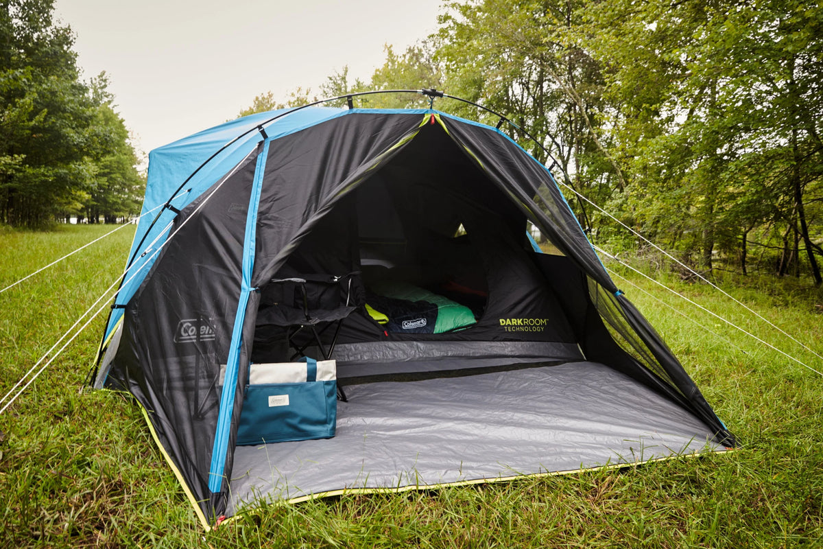 6-Person Dark Room Dome Camping Tent with Screen Room A40484