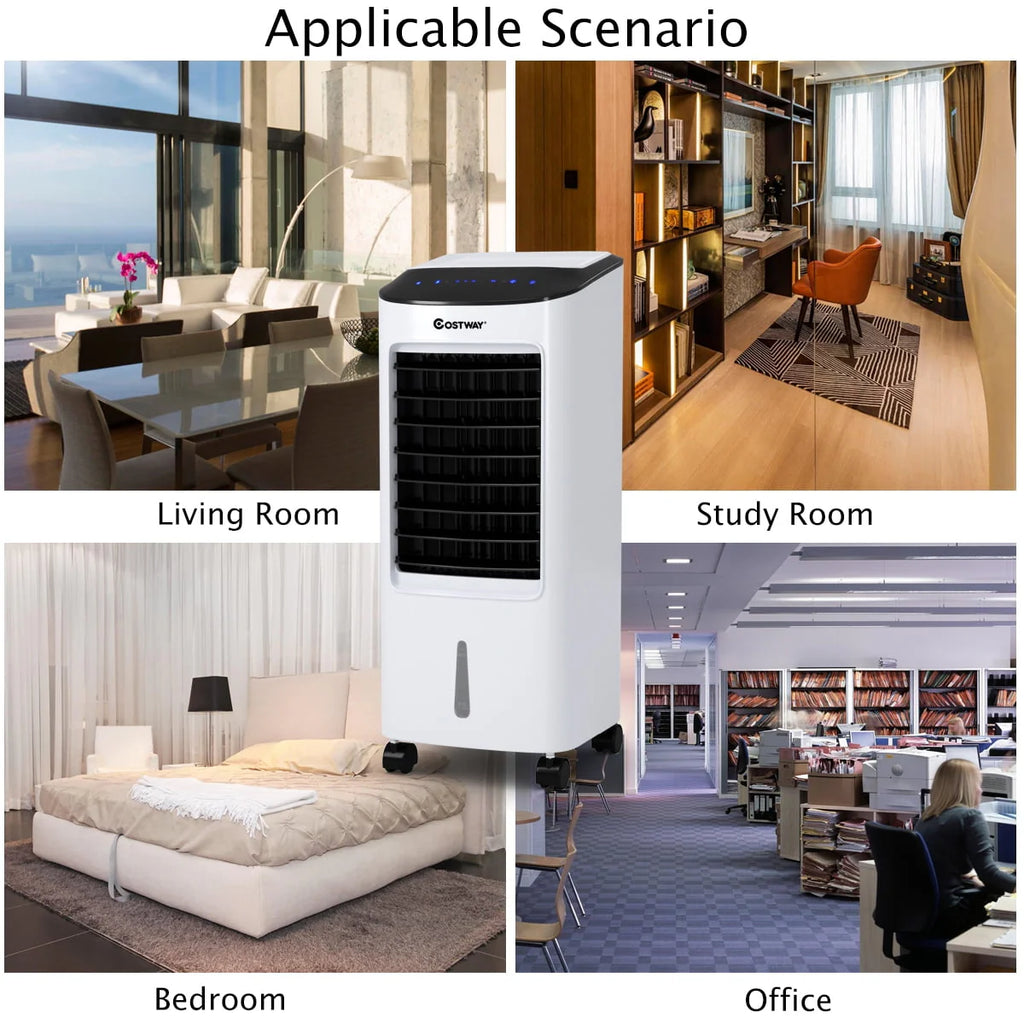 Portable Evaporative Air Cooler Fan & Humidifier with Remote Control U675705