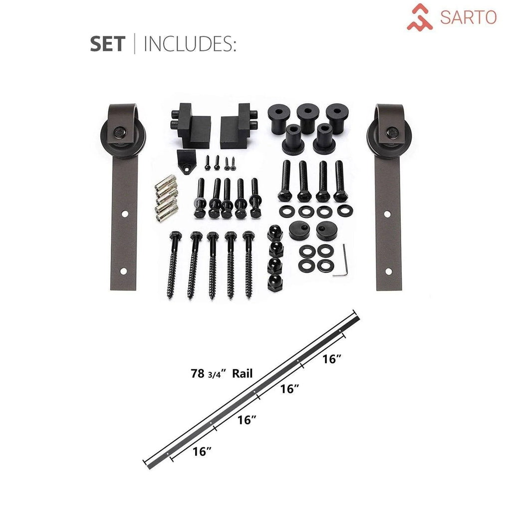 Barn Door Hardware Black Matte G4857