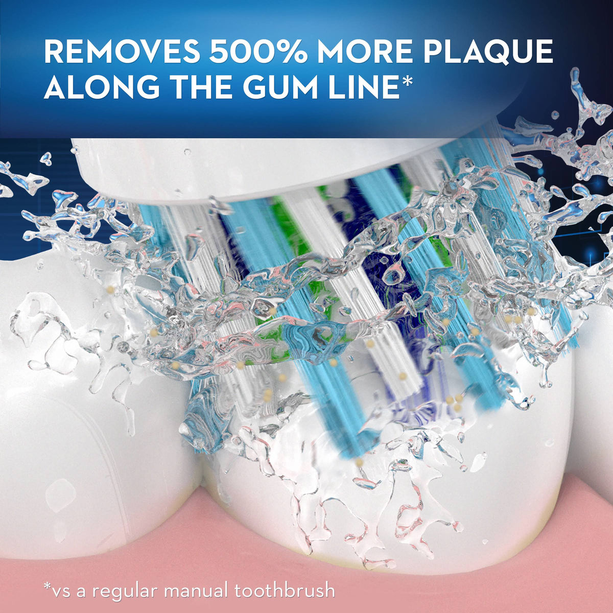 Black Power Rechargeable Electric Toothbrush C6201
