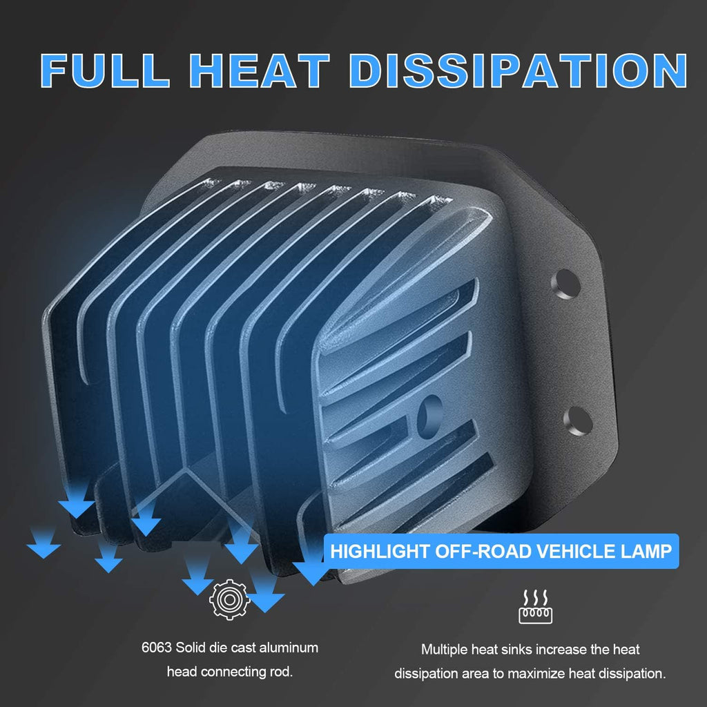 4PCS 42W LED Light Pods Spot Flood Combo Beam Work Light P1102