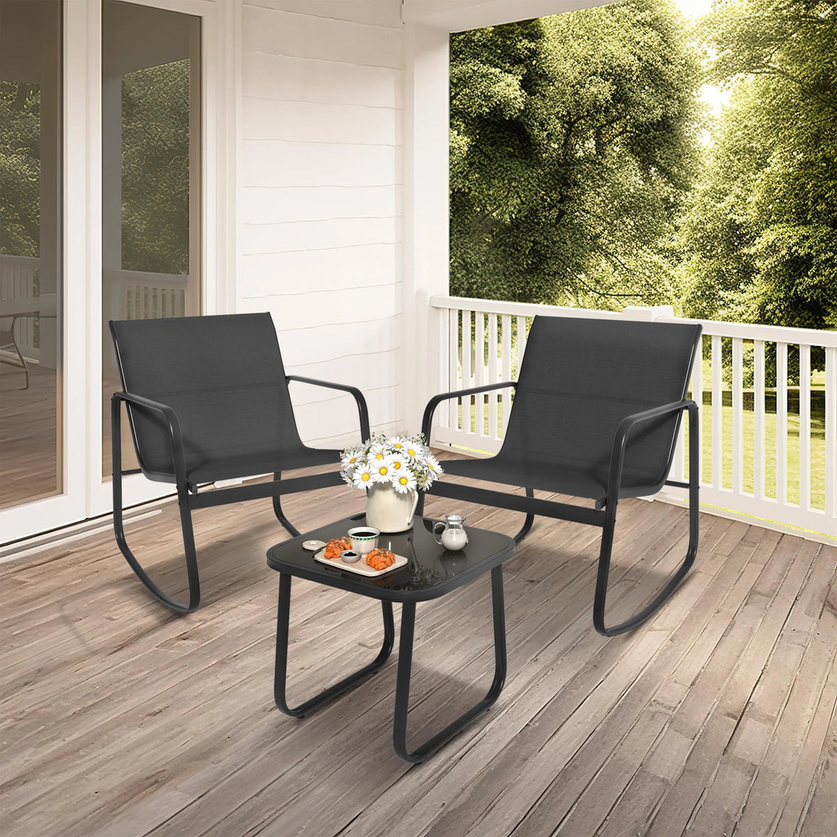 3-Piece Outdoor Patio Bistro Furniture Set M88241