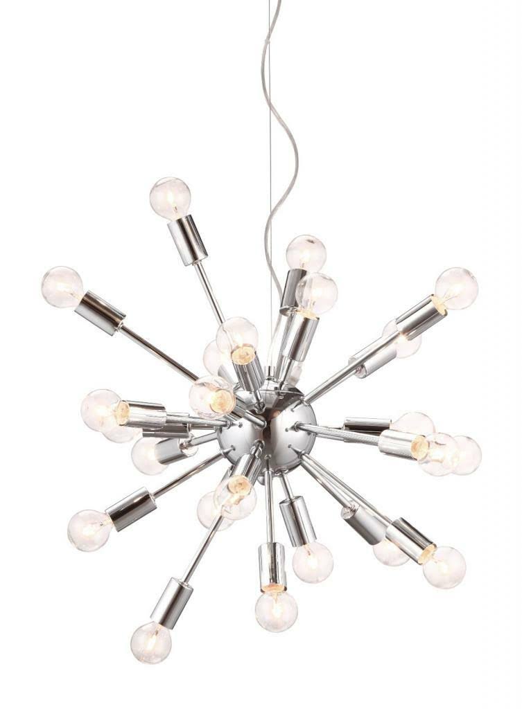 Chrome Silver Ceiling Lamp L633