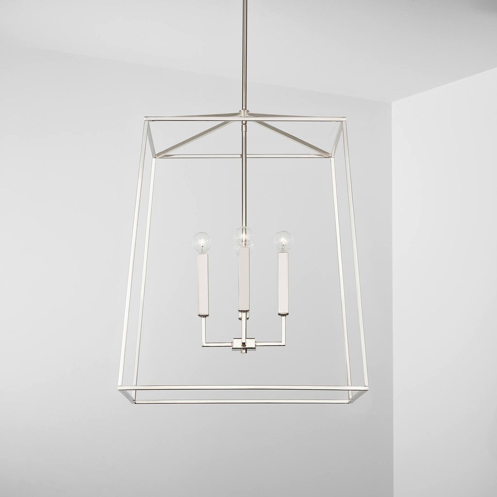 Polished Nickel 4 Light Foyer S4151