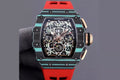 Black Blue Skeleton Dial Watch D221143