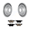 Rear Coated Disc Brake Rotors And Ceramic Pads Kit C953059