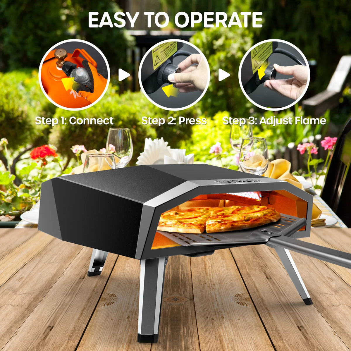 16” Gas Outdoor Pizza Oven and Accessories I765