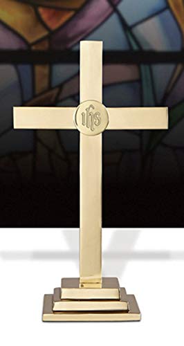 15 Inch Brass Altar Cross C8172