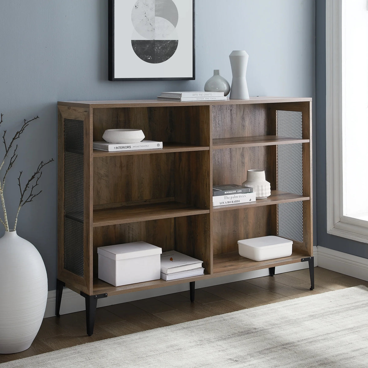 6-Shelf Reclaimed Bookcase R4489