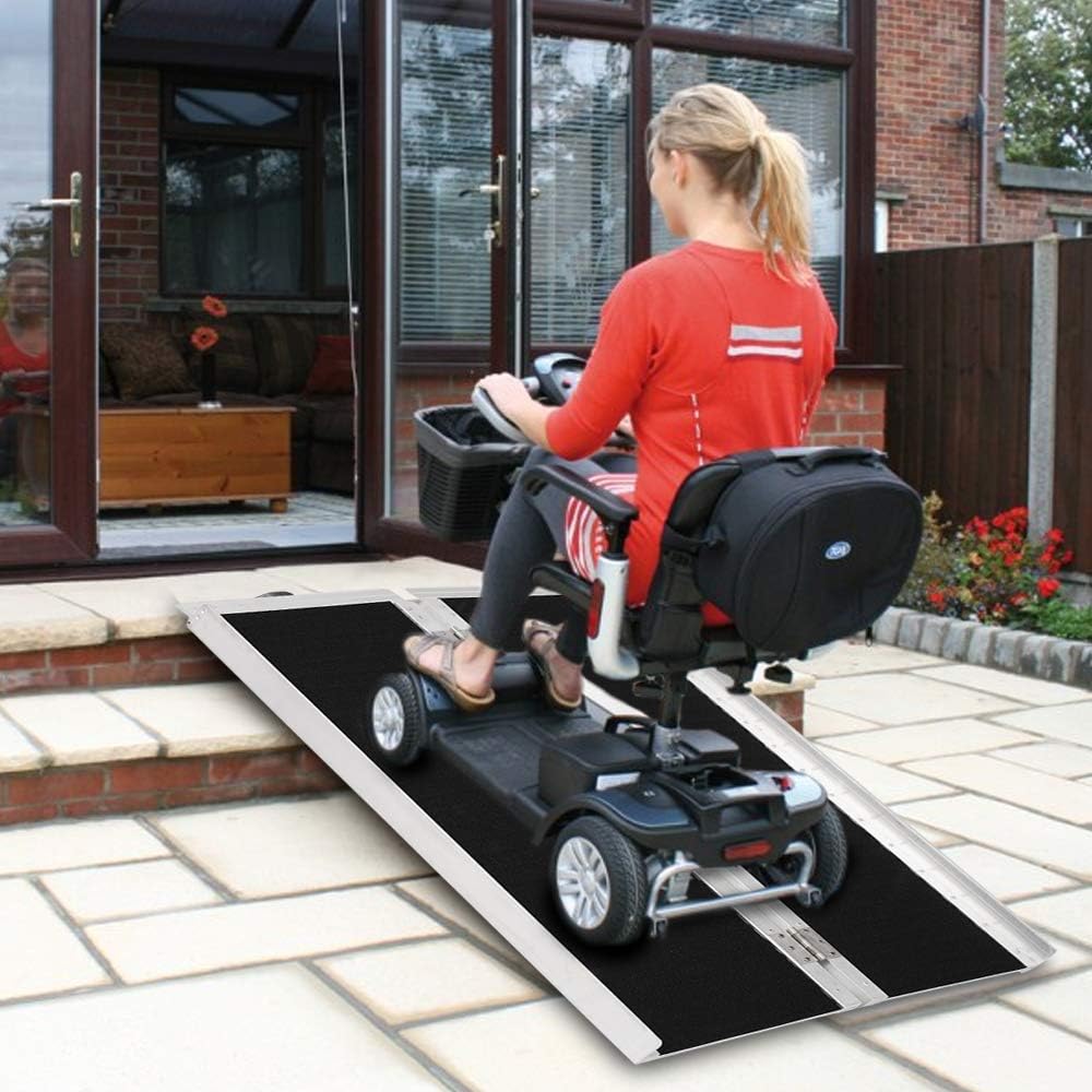 4ft Aluminum Wheelchair Ramp Threshold Portable Ramps J262