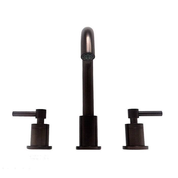 Oil Rubbed Bronze Widespread Bathroom Faucet with Drain Z603