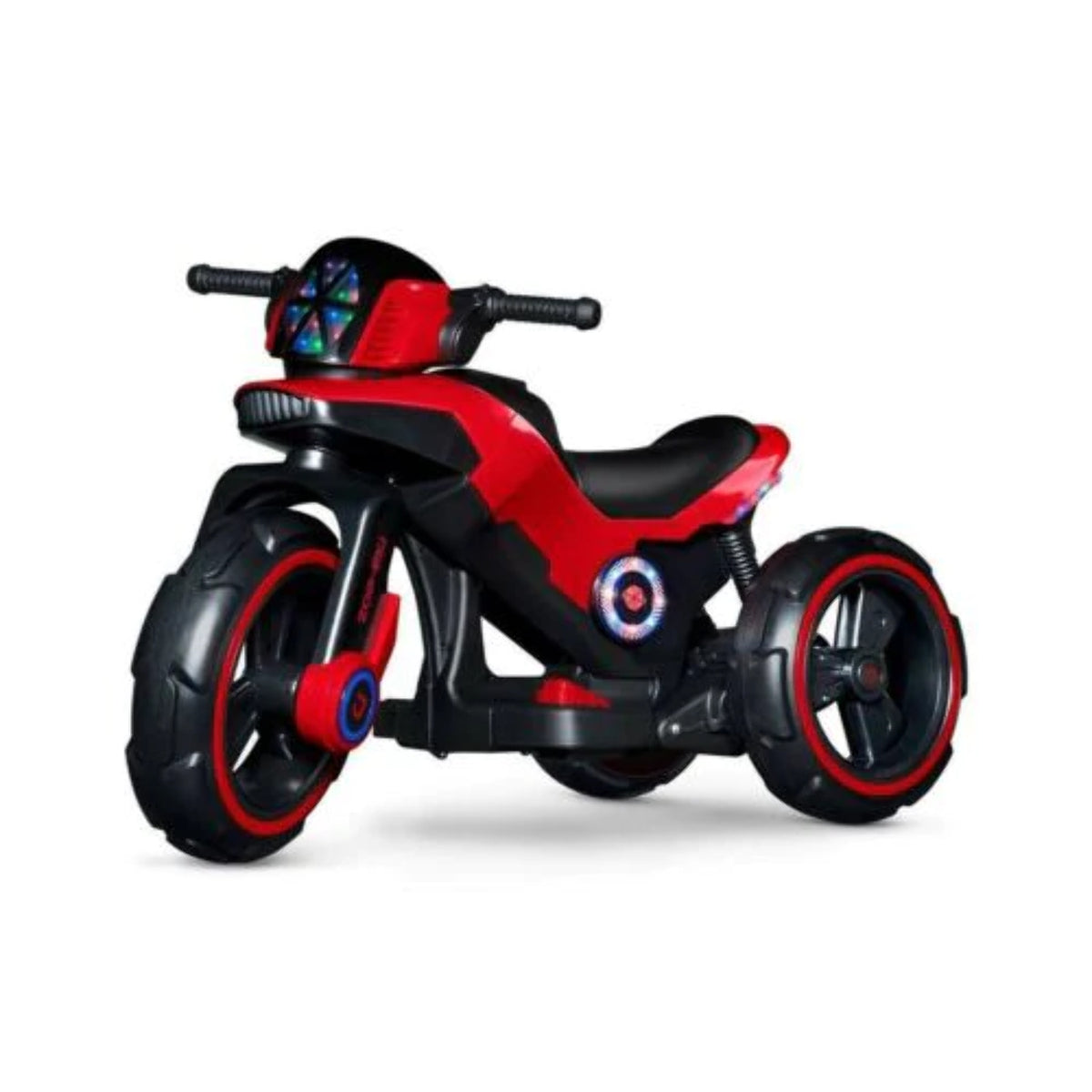 6V Electric Ride-On Trooper with Foot Pedal Acceleration, 4 MPH, Black Red Q579