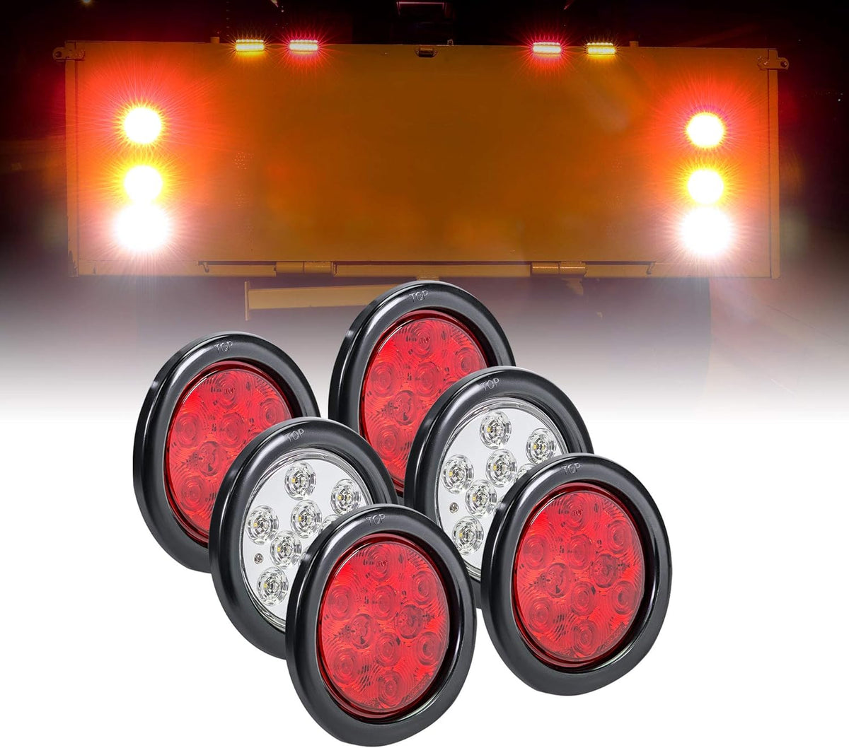 4" Round 24 LED Trailer Tail Light Kit N53132