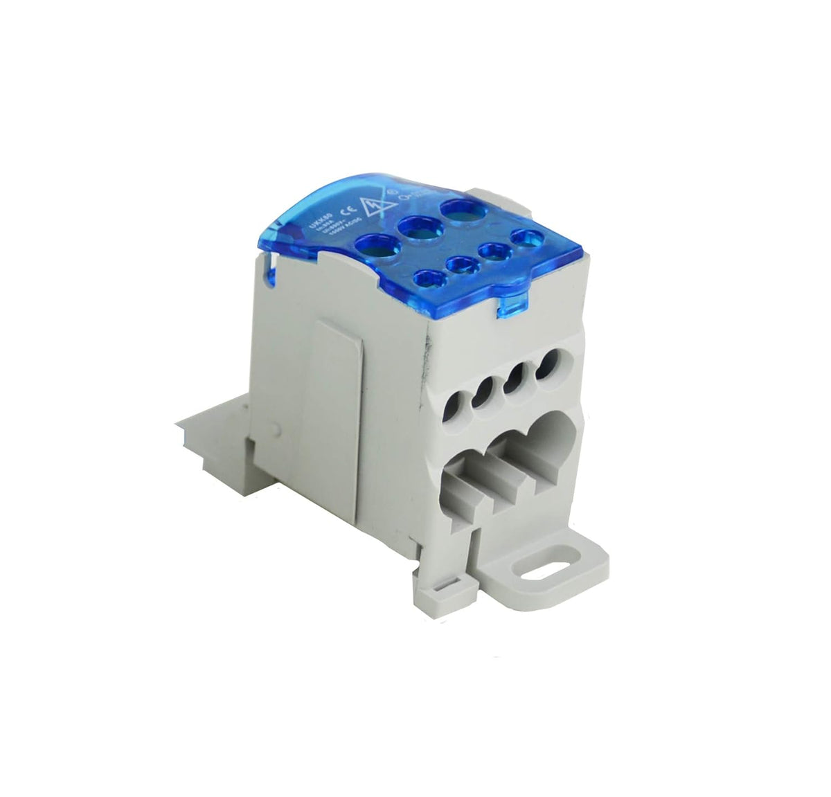 6 Positions Screw Terminal Strip Blocks with Cover Din Rail Terminal Block 80A Pack of 2 T866