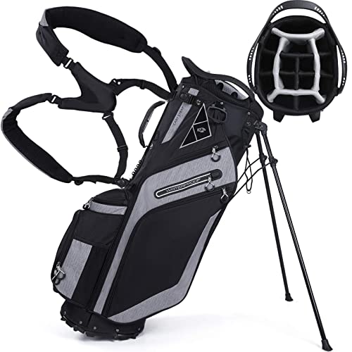 14 Way Top Dividers Golf Stand Bag with Dual Strap and 8 Pockets W2166