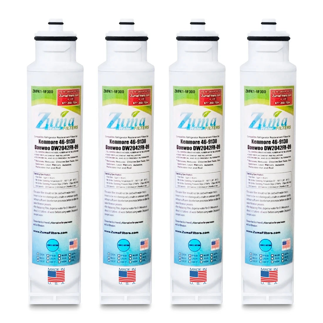 Water and Ice Filter 4 Pack W506