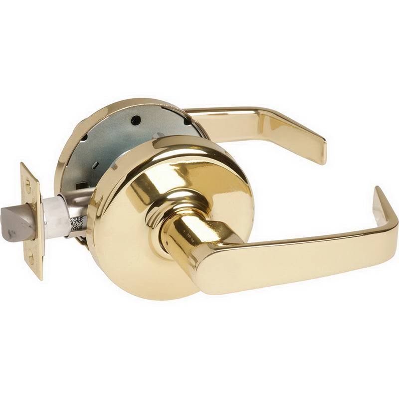 Polished Brass Cylindrical Passage Lever Set A126278