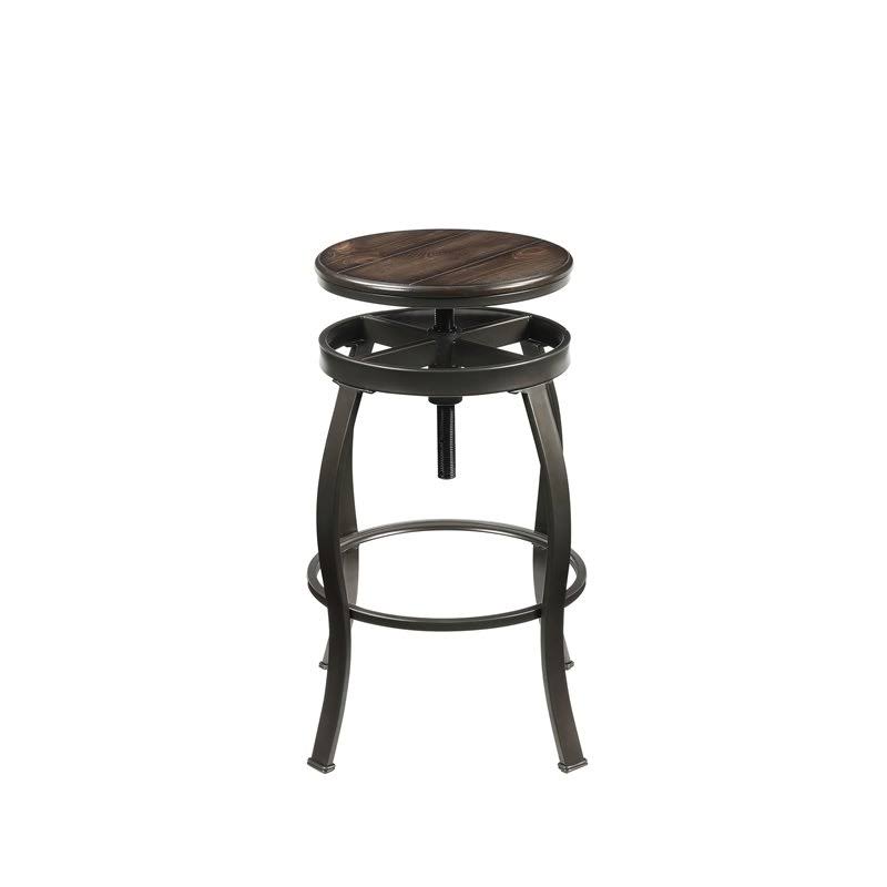 Walnut Sandy Black 3PC Bar Set S2965