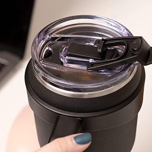 40oz Stainless Steel Double Wall Vacuum Insulated Tumbler With Handle And 2 in 1 Straw Lid H756415