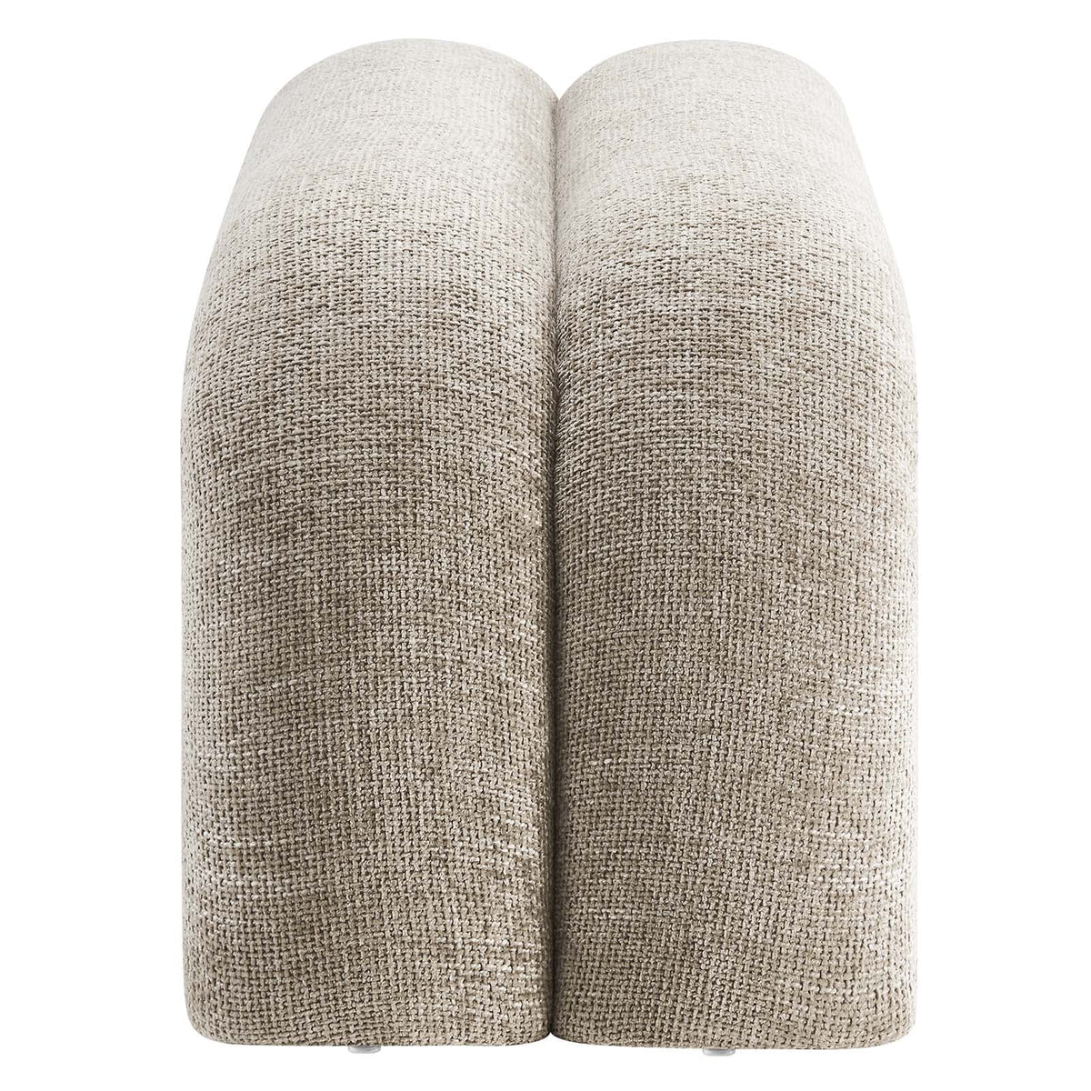 Khaki Chenille Upholstered Accent Bench E8388
