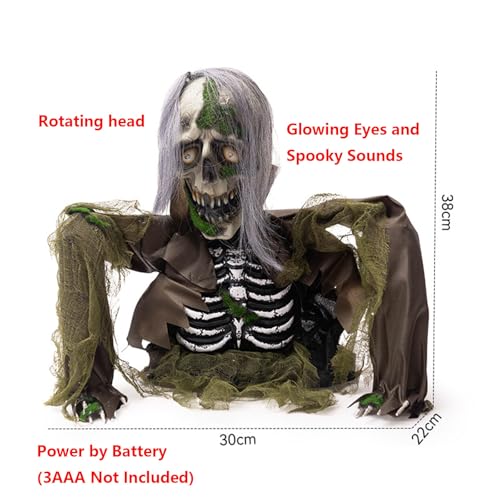 Zombie Decoration with Glowing Eyes and Sounds G675