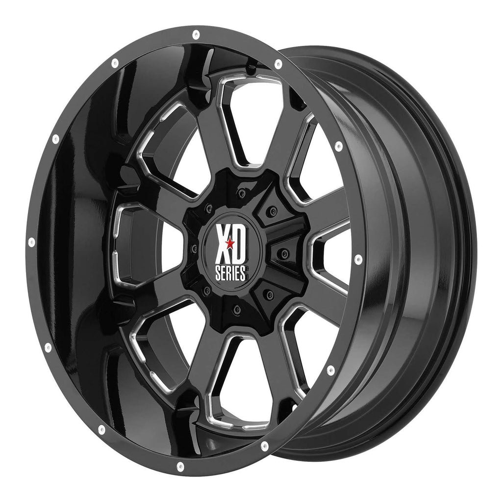 Gloss Black Milled 22x10 Wheel M33366