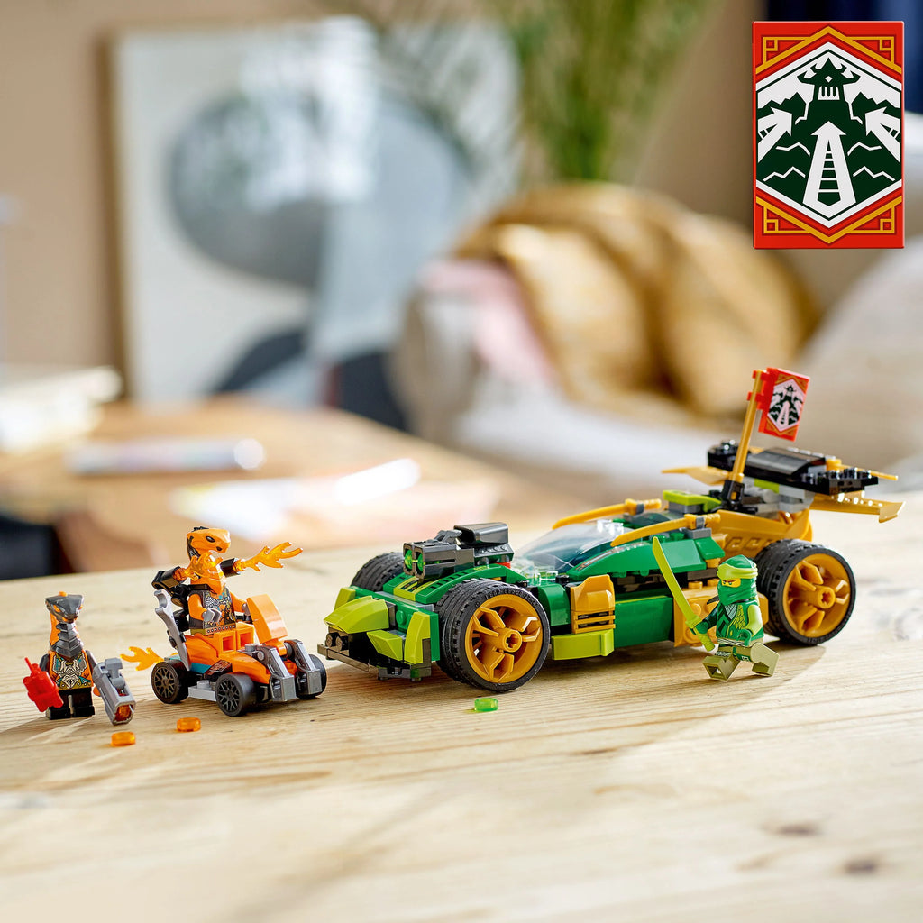 Race Car Toy Set with Quad Bike and Snake Figures A543777