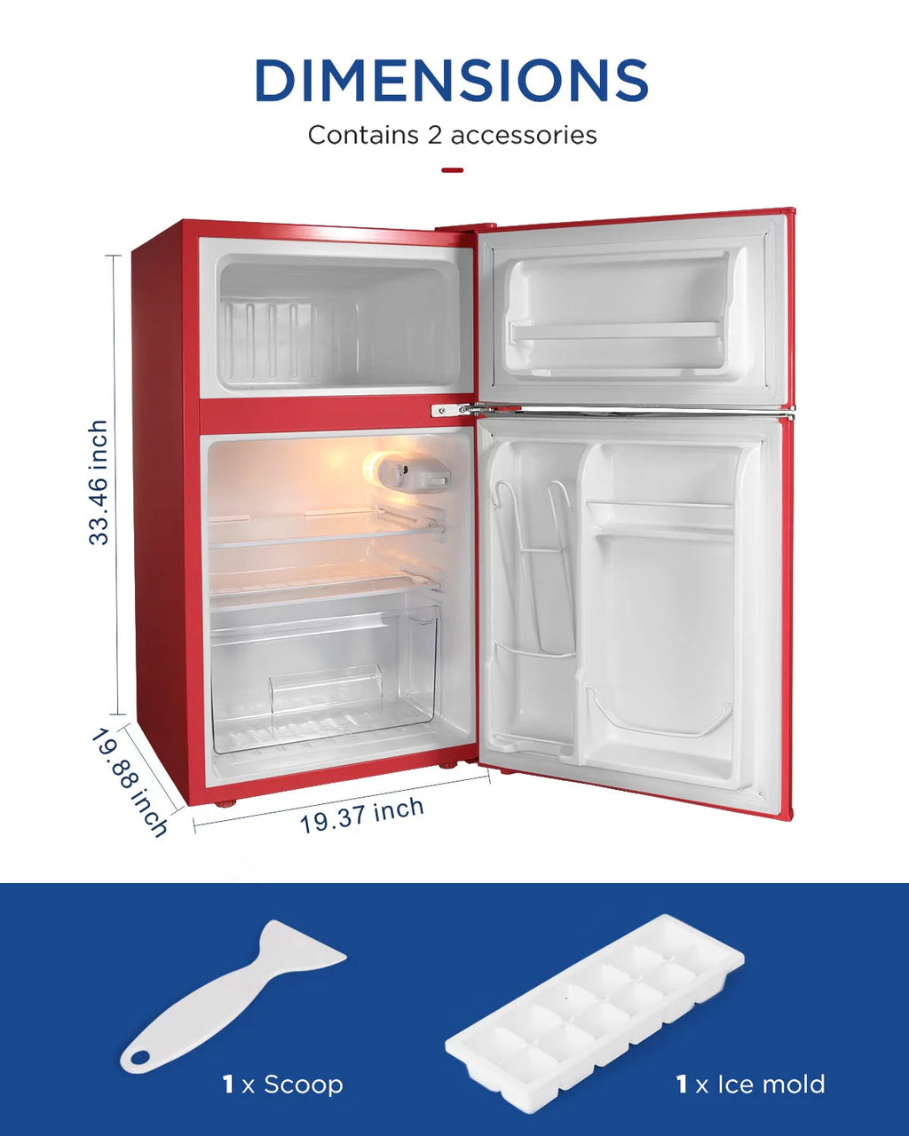 3.2 Cu ft Compact Mini Refrigerator P974624