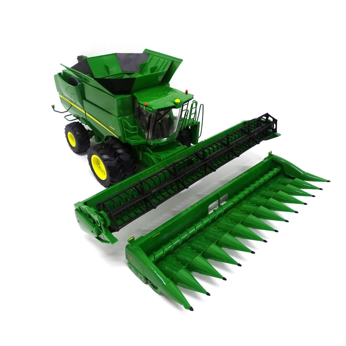 John Deere S690 Combine with Corn and Draper Head U967828