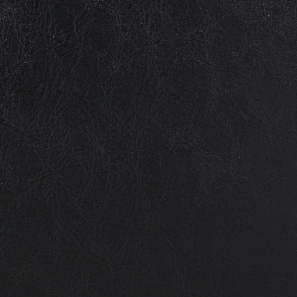 Midnight Black Leather Tufted Loveseat E217