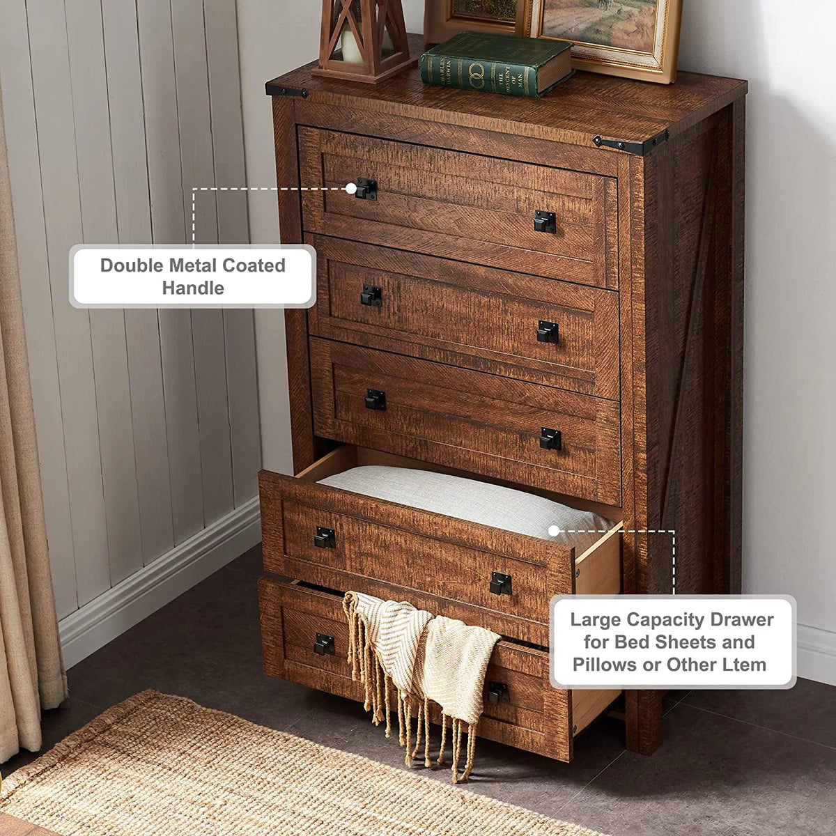 8 Drawer Wood Dresser T43166