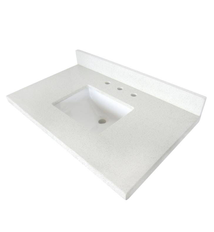 36x22 Marble Vanity Top with Carrara Marble X9571