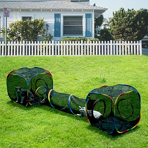 Outdoor Cat Enclosures Playground with Storage Bag A168911