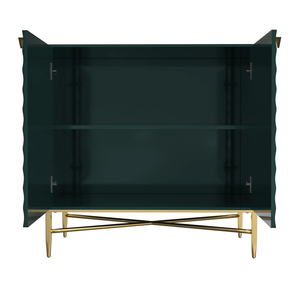2 Door Green Storage Cabinet Z4948