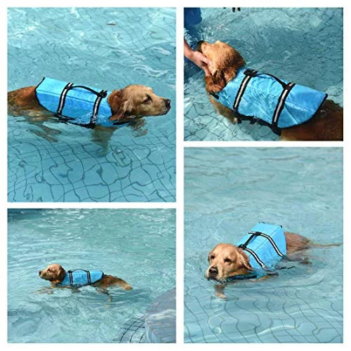 Adjustable Dog Life Jacket with Reflective Stripes Z901088