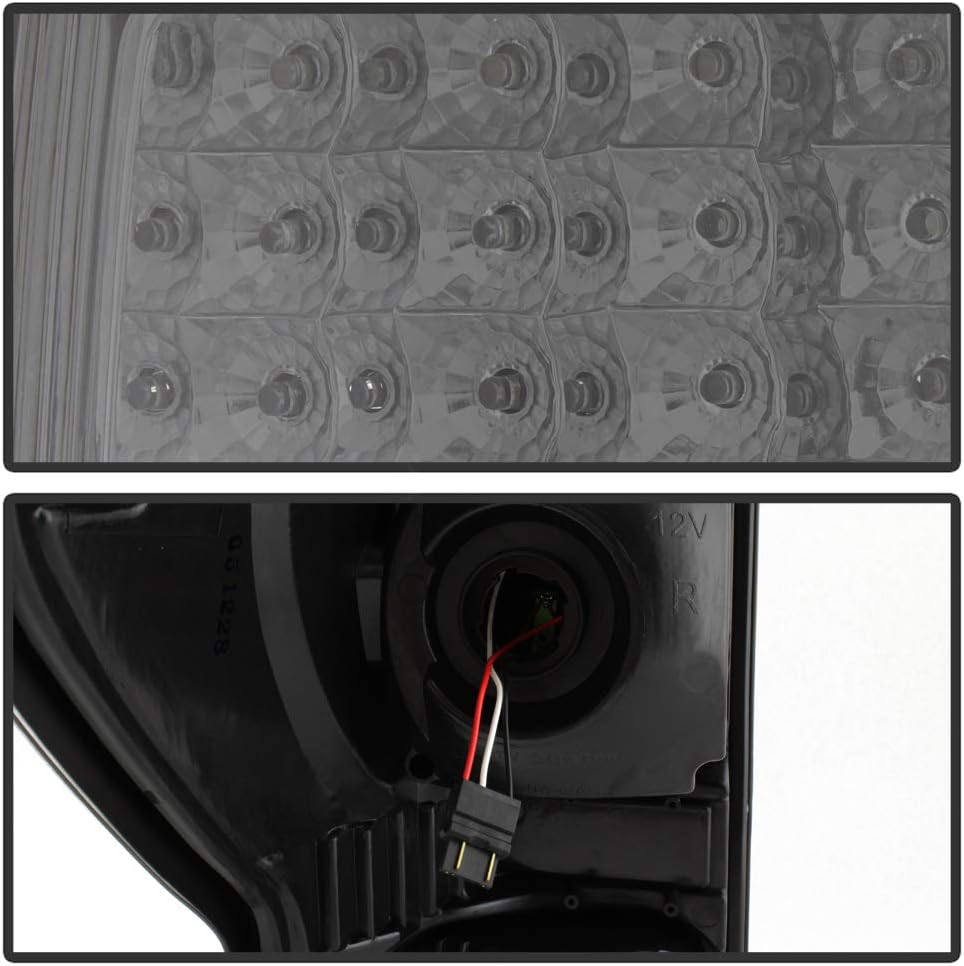 Smoked Lens LED Tail Lights Brake Lamps Assembly F451025