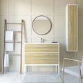 Column Cabinet Ginger Oak Wood F807
