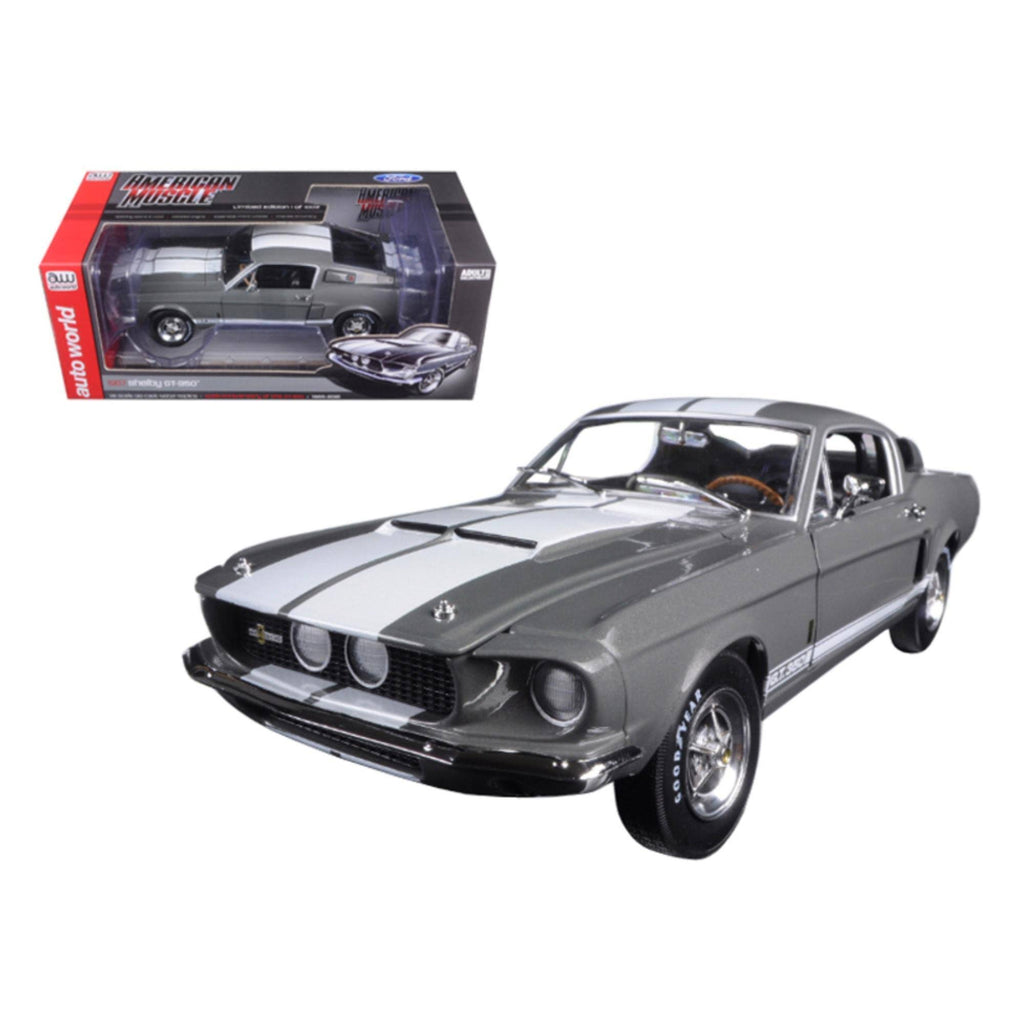 Medium Gray Metallic 1/18 Ford Shelby Mustang Gt-350 Z393