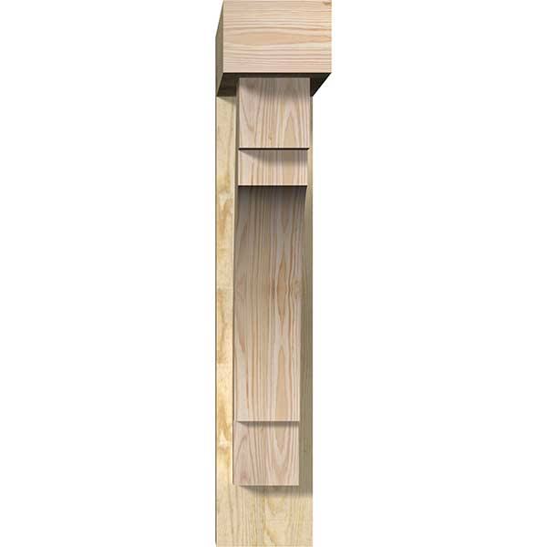 6x22W x 24x22D x 32x22H Douglas Fir Bracket with Offset Brace X354900