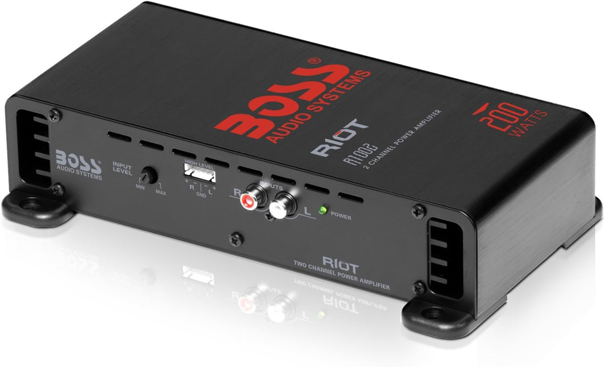 1200 High Output 2 Channel Class A/B Car Audio Stereo Amplifier H240709