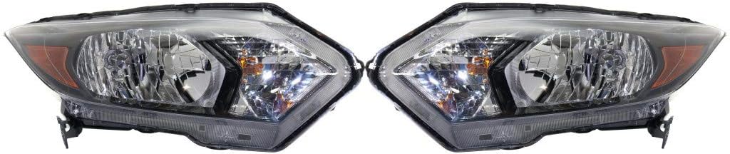 Halogen Headlight Assembly Pair for Honda HR-V 2016 2017 2018 B20418